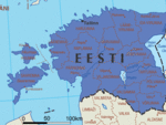 Эстония на карте