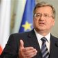 Коморовский назвал «полной чушью» заявления, что Польша бросила Украину