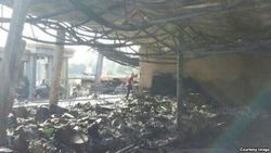 Выяснилась причина пожара на Ташкентском рынке