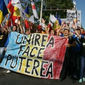 Марш объединения Молдовы с Румынией прошел в Кишиневе