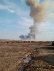 Взрыв САУ на полигоне под Ростовом уничтожил десяток боевых машин
