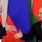 Александр Лукашенко и Владимир Путин