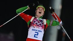 Трехкратная чемпионака Сочи-2014 Дарья Домрачева