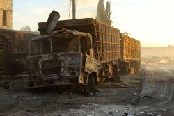 Гумконвой в Алеппо уничтожили российскими бомбами – Bellingcat 
