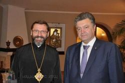 Петр Порошенко с главой УГКЦ обсудил ситуацию на Донбассе