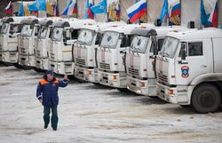 Москва направила очередной гумконвой в Донбасс 