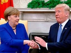Дональд Трамп и Ангела Меркель