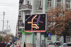 В Петербурге установили экраны с данными сервиса "Яндекс.Пробки" 