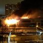 Крупный пожар в Москве – горит здание научной библиотеки