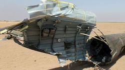 Останки сбитого российского вертолета Ми-8