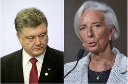 Глава МВФ обсудила с Порошенко условия для очередного транша