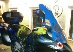 В Тбилиси мотоциклы россиян раскрасили в цвета украинского флага