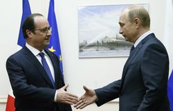 Путин Олланду: РФ за территориальную целостность Украины