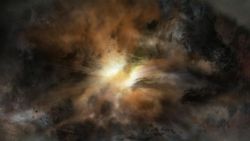Черная дыра уничтожает самую яркую галактику