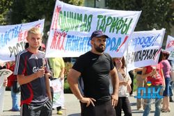 В Херсоне люди не дали сепаратистам митинговать