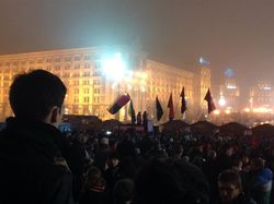 Евромайдан Киева переходит в круглосуточный режим 