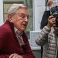 Бишкек встретил Джоджа Сороса демонстрацией протеста 