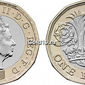 В Британии поступили в обращение новые 12-гранные монеты в 1 фунт стерлингов 