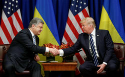 Дональд Трамп и Петр Порошенко