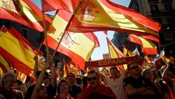Демонстрация в Барселоне против выхода из Испании