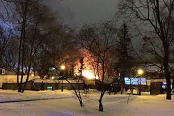 В Харькове подорвали кафе, возник пожар