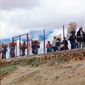 На границе между Узбекистаном и Кыргызстаном установлено заграждение из колючей проволоки
