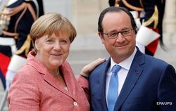 Олланд и Меркель выступили за "нормандский формат" переговоров по Украине