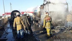 На газовой автозаправке в Узбекистане произошел взрыв