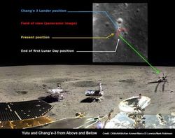 Зонд NASA LRO сделал новые снимки лунохода Китая на поверхности Луны