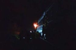 Во Львовской области горел пассажирский поезд 