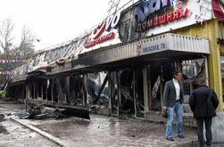 Ночью в Симферополе полностью сгорел супермаркет - убытки