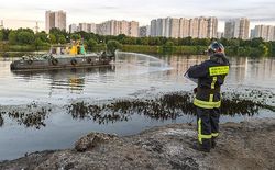 В Москве горел магистральный нефтепровод