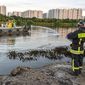 В Москве горел магистральный нефтепровод