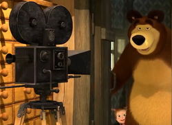На Youtube выложили трейлер новой 42-й серии мультфильма "Маша и медведь: День Кино"