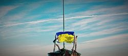 В Петербурге руферы отметили День России флагом Украины