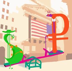 Курс доллара растет к рублю на фоне данных по Markit PMI обрабатывающих отраслей РФ