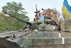 Силы АТО в пятницу вечером вошли в Луганск