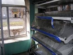 В Донецке магазин на первом этаже жилого дома подожгли «коктейлем Молотова»