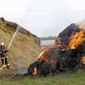 500 тонн сена сгорело в Восточном Казахстане