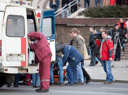 Очевидцы: взрывом в метро Минска разорвало эскалатор, люди истекают кровью