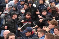 Драка цыган с кавказцами