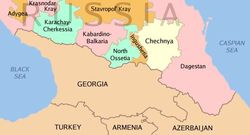 Ингушетия на карте