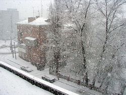 Снегопад в Москве