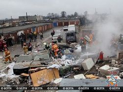 В Минске рванул газ в гаражном кооперативе
