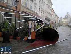 Ливни с градом пришли с Европы во Львов