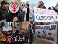 8 марта по Киеву промаршировали более ста женщин