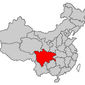 Провинция Сычуань на карте Китая