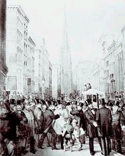 Финансовая паника на Уолл-стрит в 1857 году.