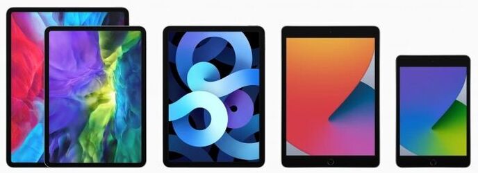 Планшеты Apple. Все модели