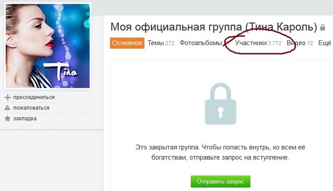Группа Тины кароль в Одноклассниках